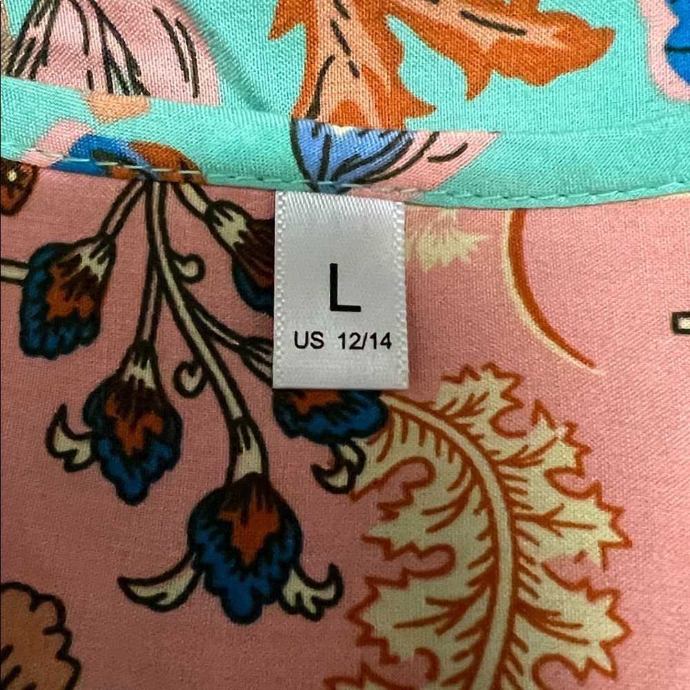 Women's bohemian Floral Print Long Sleeve Dress - Picture 2 of 10